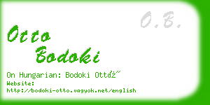 otto bodoki business card